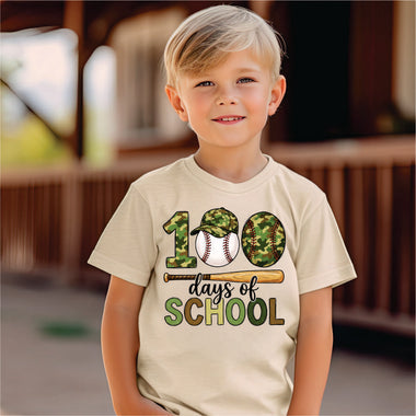 100 Days of School Camo Baseball