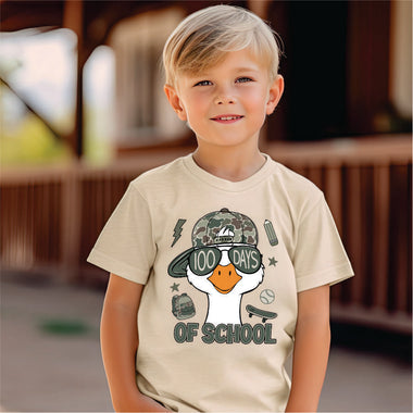 100 Days of School Camo Boy Goose