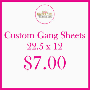 Create Custom DTF Gang Sheets 22.5"x12" up to 22.5" x 300"