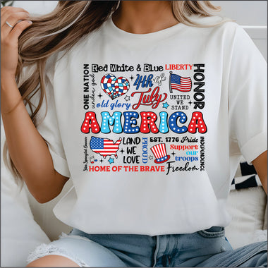 America Word Art