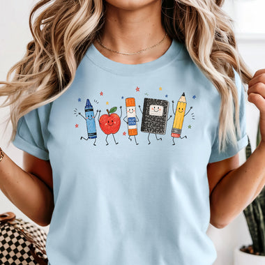 Back to School Supplies DTF Transfer