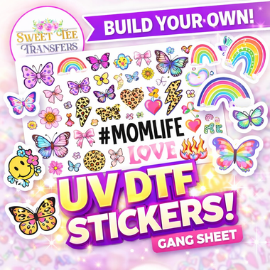 Kixxl Custom UV DTF Gang Sheet 22.5"x12" up to 22.5" x 300"