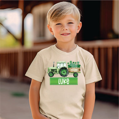 Custom St. Patrick's Tractor w name