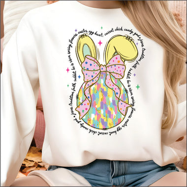 Easter Egg Bunny DTF Transfer