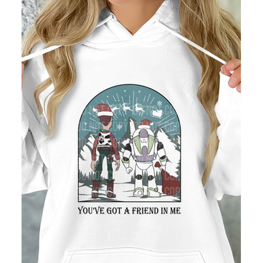 Woody and Buzz Christmas DTF Transfer