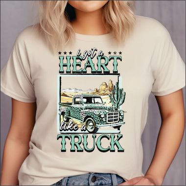 Heart Like a Truck DTF Transfer