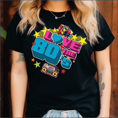 I Love the 80's DTF Transfer