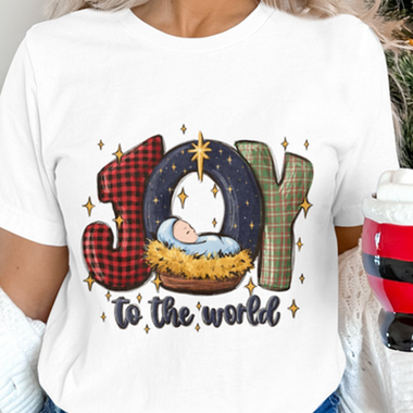 Joy to the World Nativity DTF Transfer