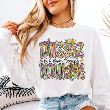 Laissez Lez Bons Temps Rouler black print