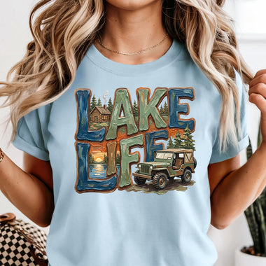 Lake Life with Jeep DTF Transfer