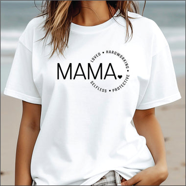 Mama Words in a circle DTF Transfer