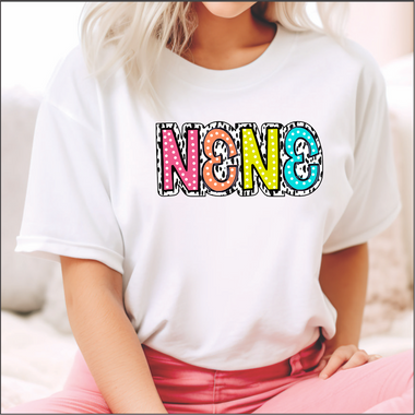 Nene Dalmatian and Brights DTF Transfer