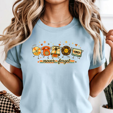 Never Forget Retro Items DTF Transfer