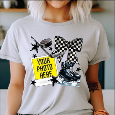 Polaroid Hockey Skates DTF Transfer