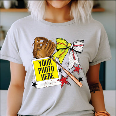 Polaroid Softball and Baseball DTF Transfer