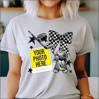 Polaroid Hockey Goalie DTF Transfer