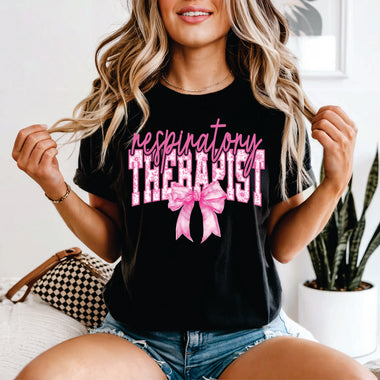 Pink Floral Respiratory Therapist