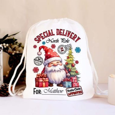 Special delivery Santa Bag Custom DTF Transfer
