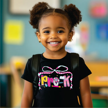 School Font w Bow Pre K