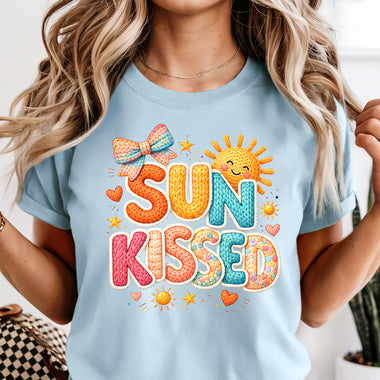 Sun Kissed Faux Crochet DTF Transfer