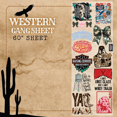 Western 60" Gang Sheet