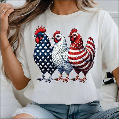 American Chickens DTF Transfer