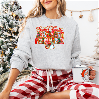 Santa's Favorite Assistant Principal Christmas DTF Transfer