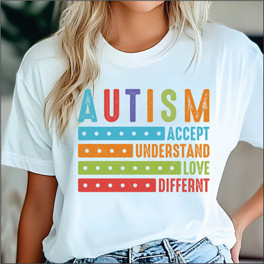 Autism Accept Understand DTF Transfer