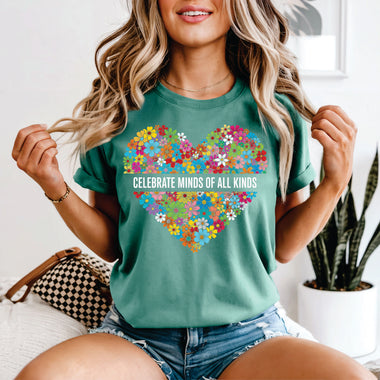 Celebrate Minds of All Minds Flower Heart
