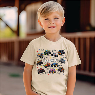 Autism Monster Trucks black print