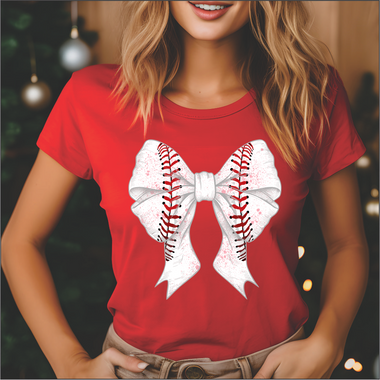 Baseball Bow DTF Transfer