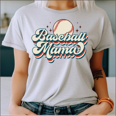 Baseball Mama Retro DTF Transfer