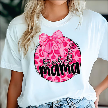 Baseball Mom Pink Ball DTF Transfer