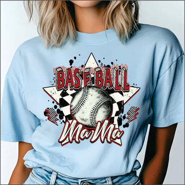 Baseball Mama Star DTF Transfer