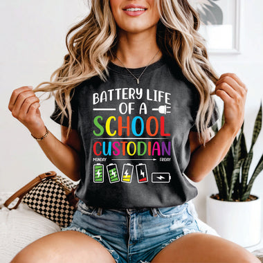 Battery Life of a School Custodian