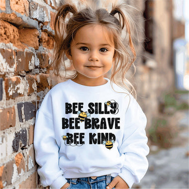 Bee Brave Bee Silly Bee Kind black
