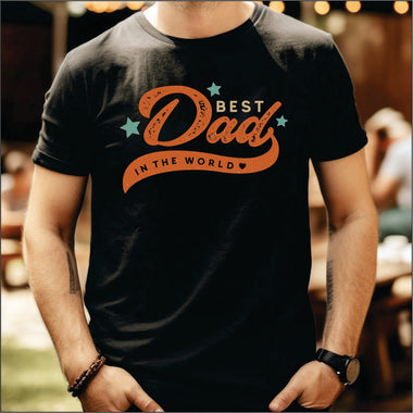 Best Dad in the World DTF Transfer
