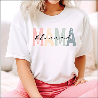 Blessed Mama Pastels DTF Transfer