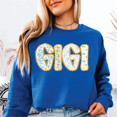 Blue Floral Pattern Gigi