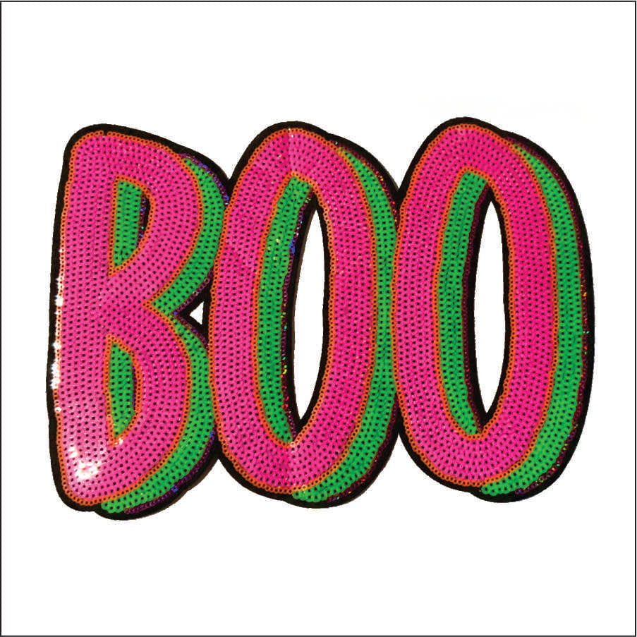 Boo Sequin Patch Patch – Sweet Tee Transfers