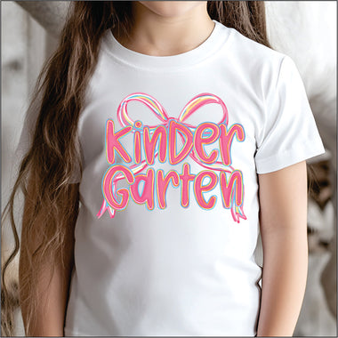 Pink Bow Grade Level Kindergarten