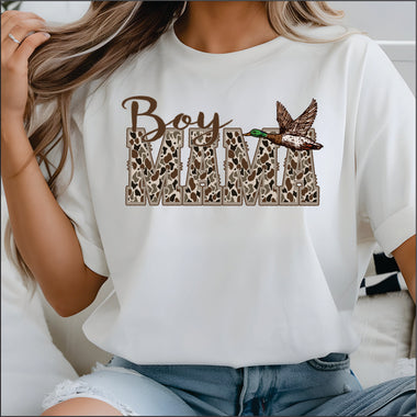 Boy Mama Camo DTF Transfer