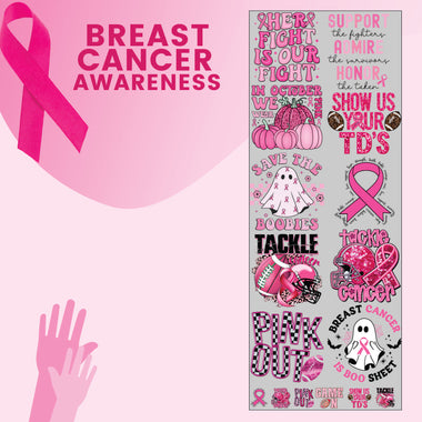 Breast Cancer Awareness 60" Gang Sheet DTF Transfer