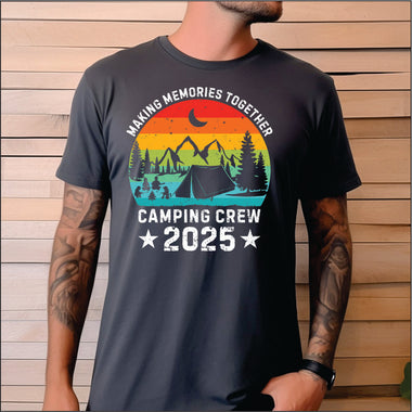 Camping Crew 2025 color DTF Transfer