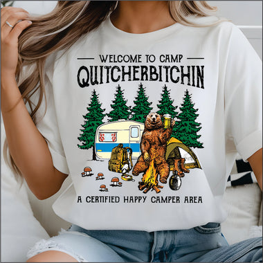 Welcome to Camp Quityourbitchen color DTF Transfer