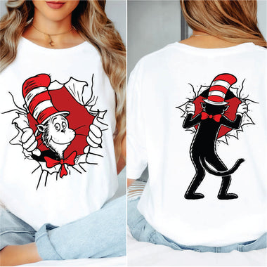 Cat in the Hat Full Front & Back