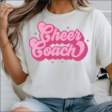 Cheer Coach Pink DTF Transfer