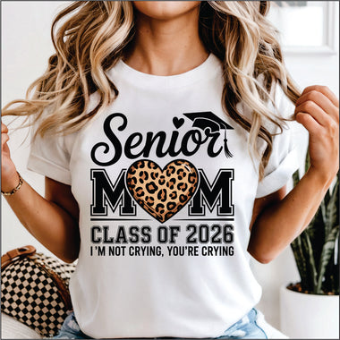 Cheetah Print Senior Mom 2026 DTF Transfer