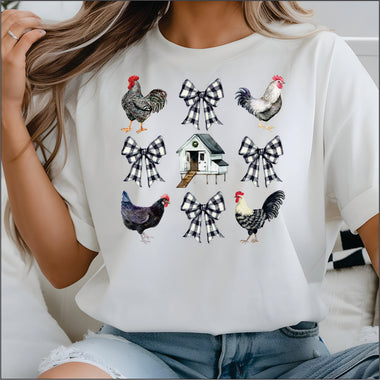 Chicken Coquette DTF Transfer