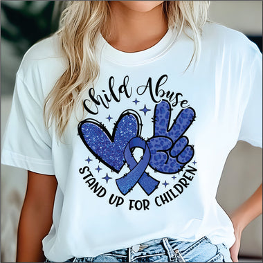 Child Abuse Awareness DTF Transfer